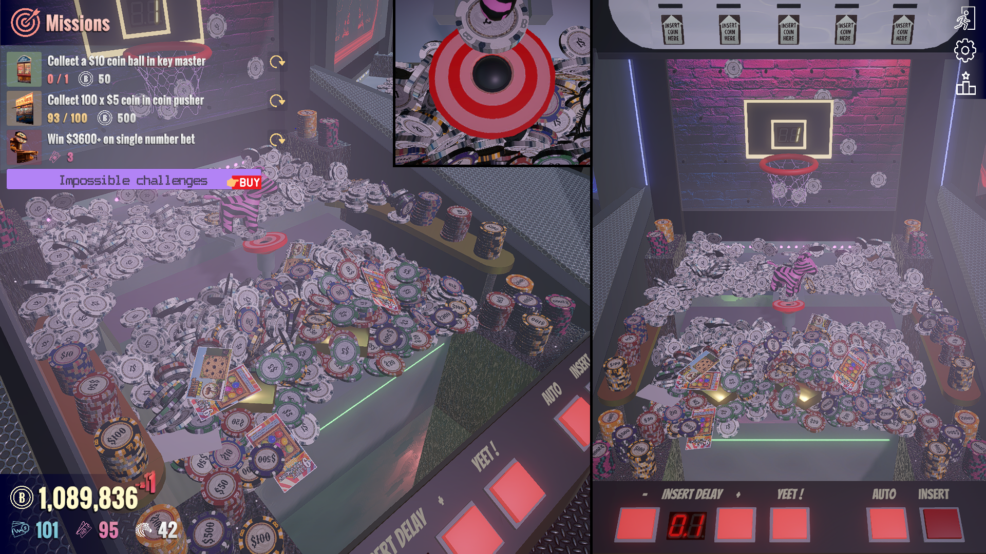 Second coin pusher dans Funfair Billionaire