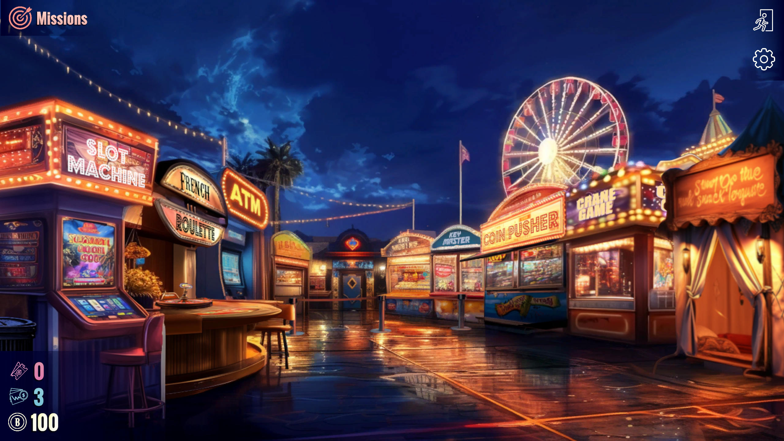 Menu de Funfair Billionaire