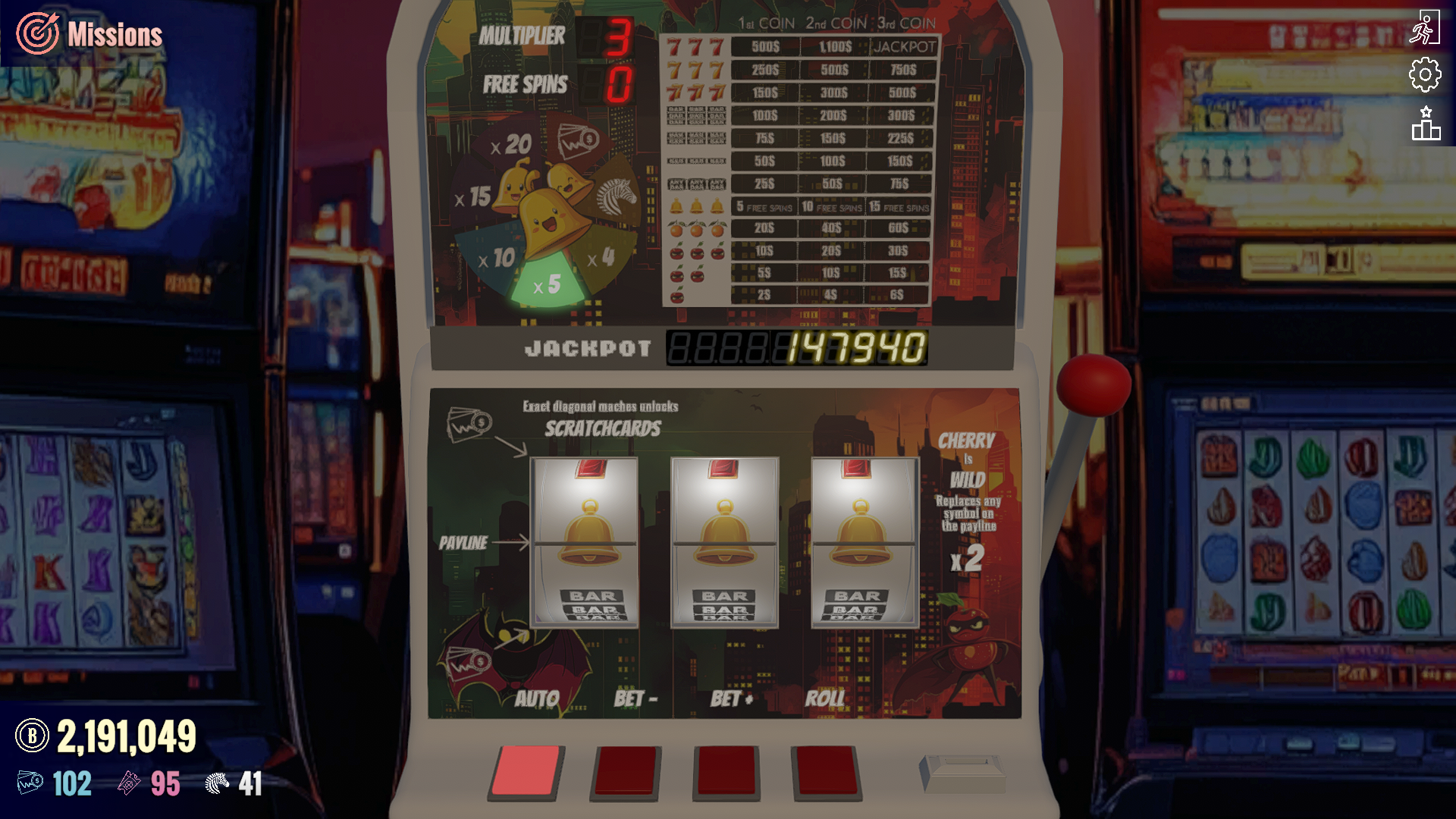 Seconde machine à sous dans Funfair Billionaire