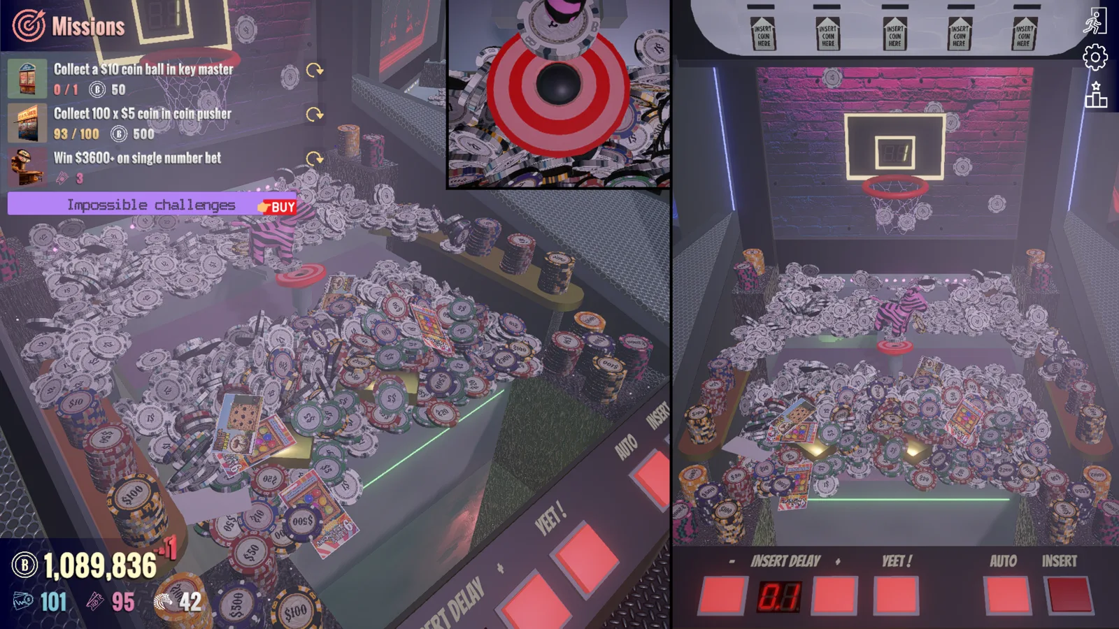 Second coin pusher dans Funfair Billionaire