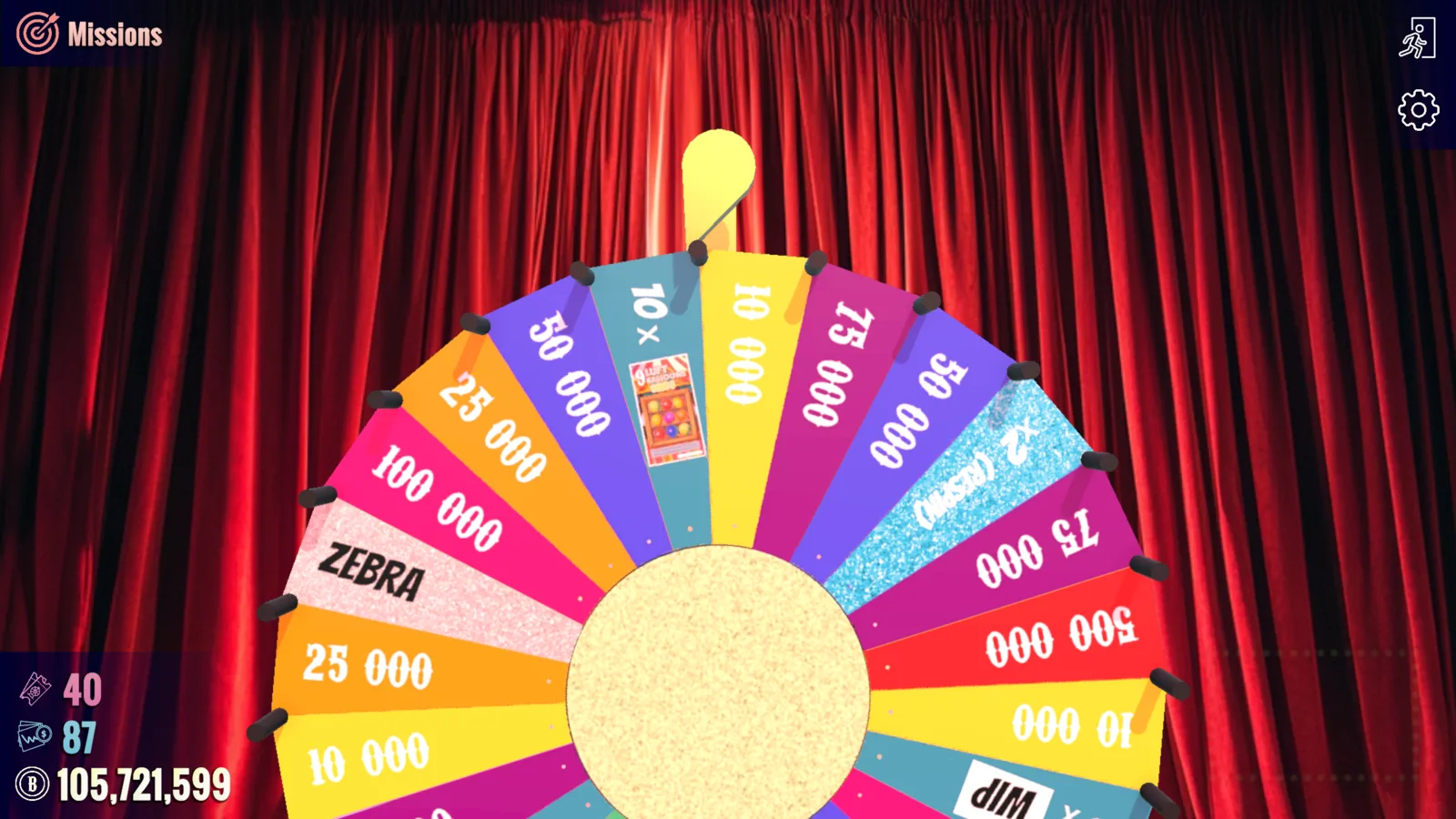 Roue de la fortune dans Funfair Billionaire