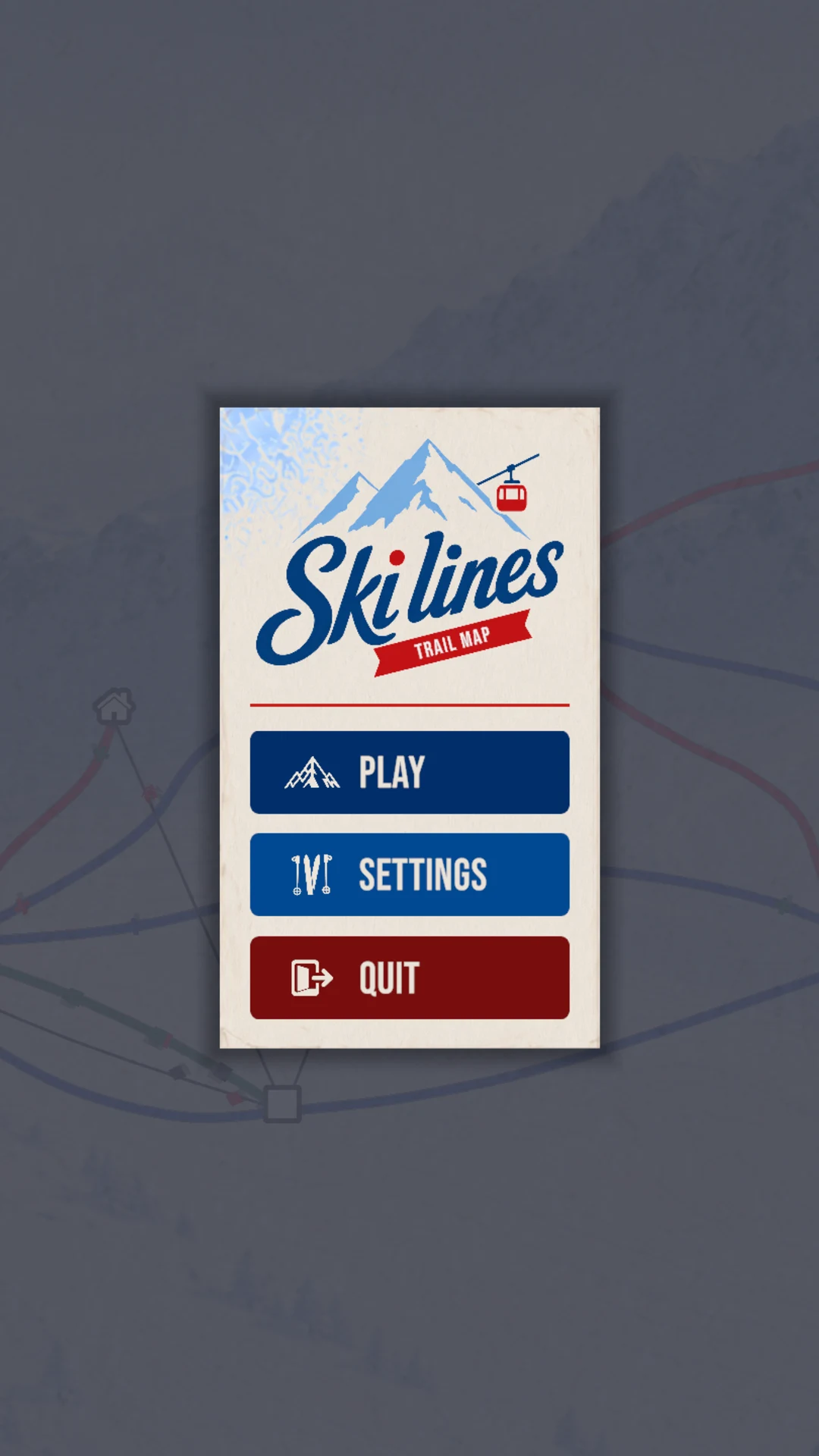 Menu principal Ski Lines